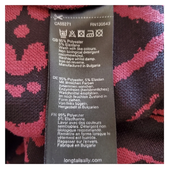 Pink and Black Patterned Tunic Dress - Picture 6 of 14